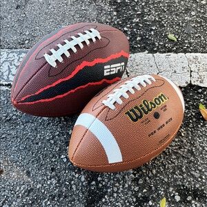 ESPN/Wilson NCAA All American Brown Football pair